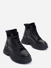 Ботинки ISSA Plus модель OB2-377_черный Фото