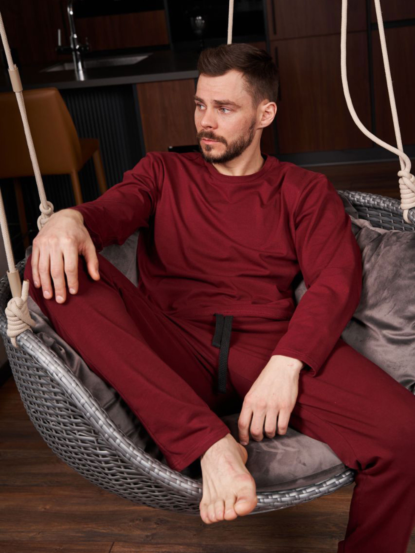 Лонгслів HANDY WEAR Cotton Basic модель 0643 Фото