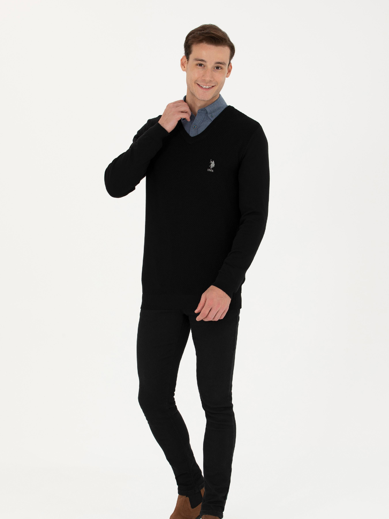 Джемпер US Polo модель G081SZ0TK.000.1629661.VR046 Фото