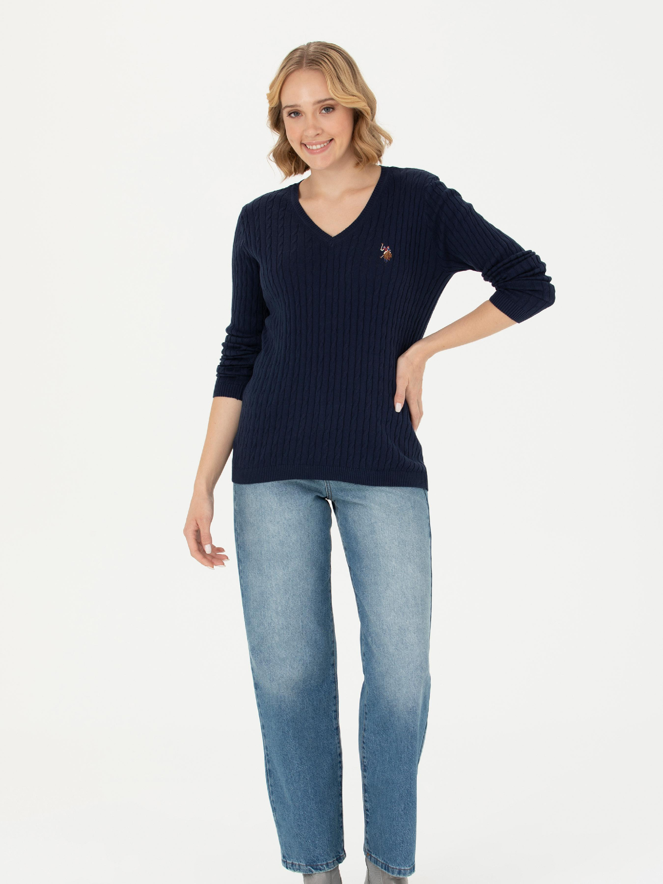 Джемпер US Polo модель G082SZ0TK.000.1629848.VR033 Джемпер US Polo модель G082SZ0TK.000.1629848.VR033 Фото