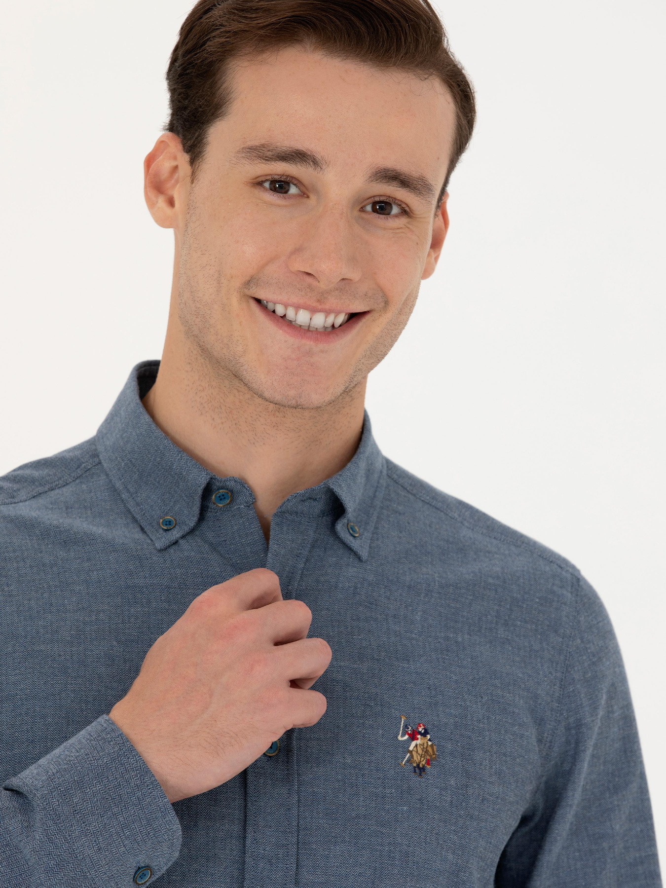 Рубашка повседневная US Polo модель G081SZ004.000.1672287.VR028 Фото