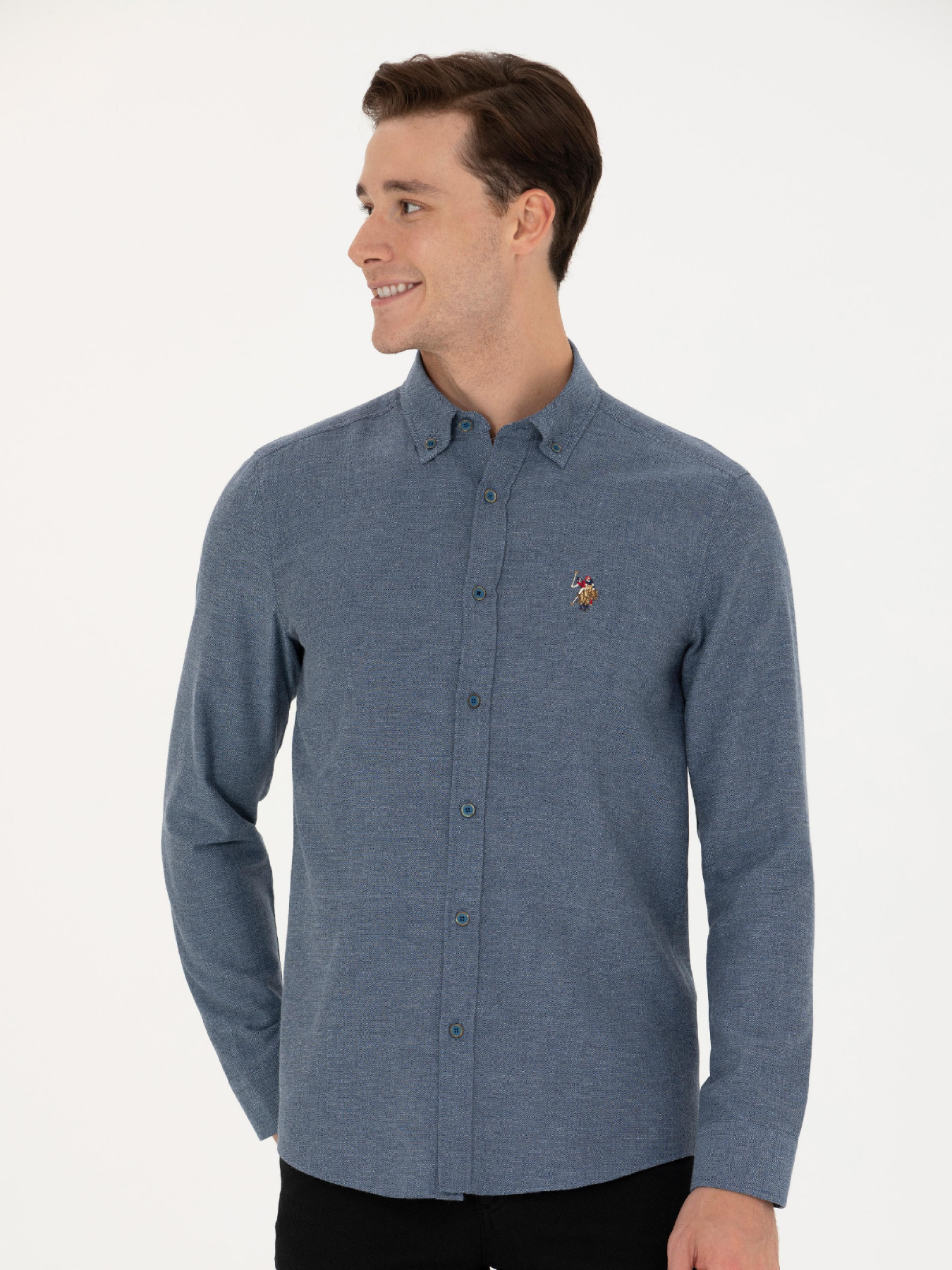 Рубашка повседневная US Polo модель G081SZ004.000.1672287.VR028 Фото