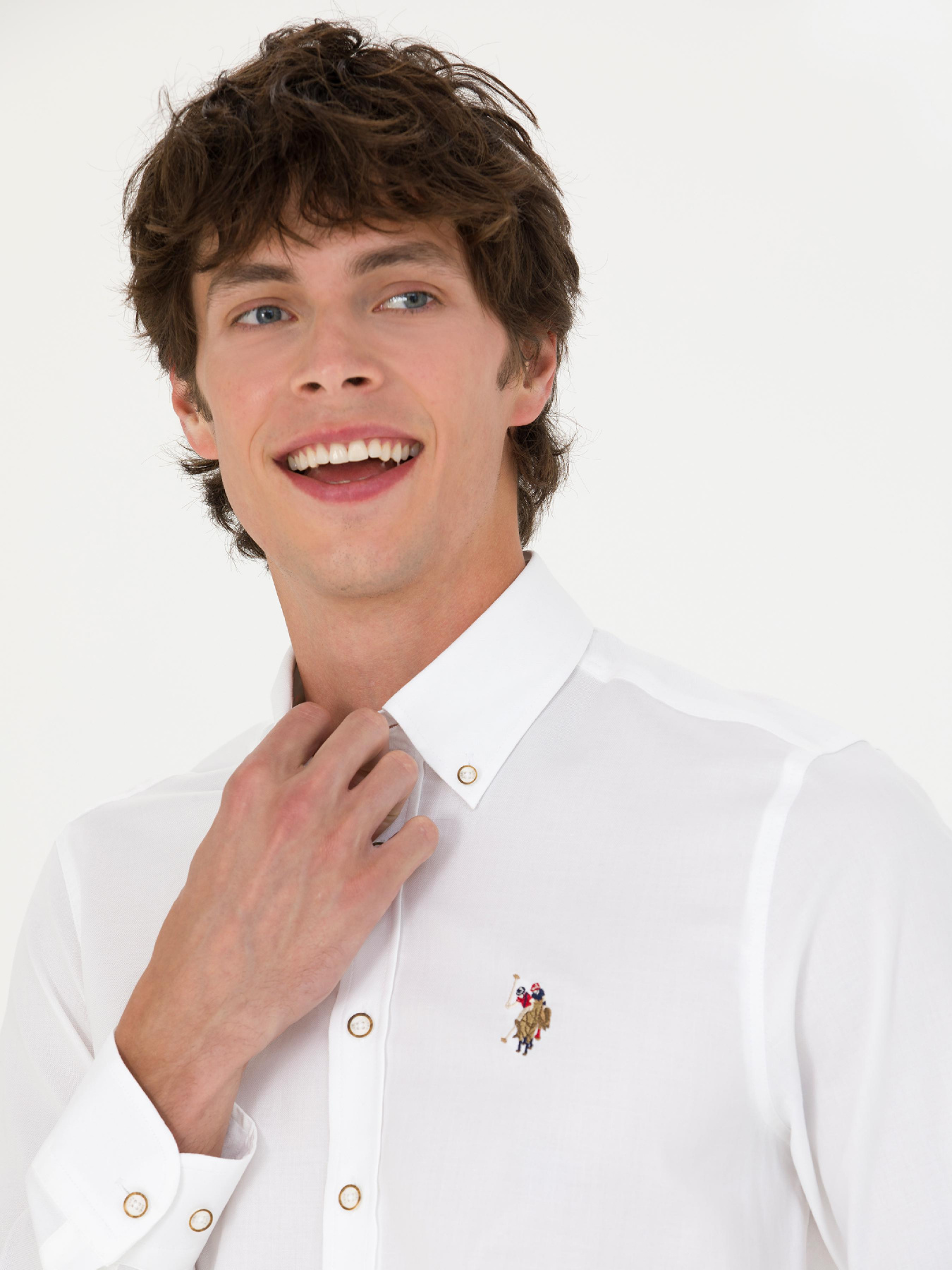 Рубашка повседневная US Polo модель G081SZ004.000.1672341.VR013 Фото