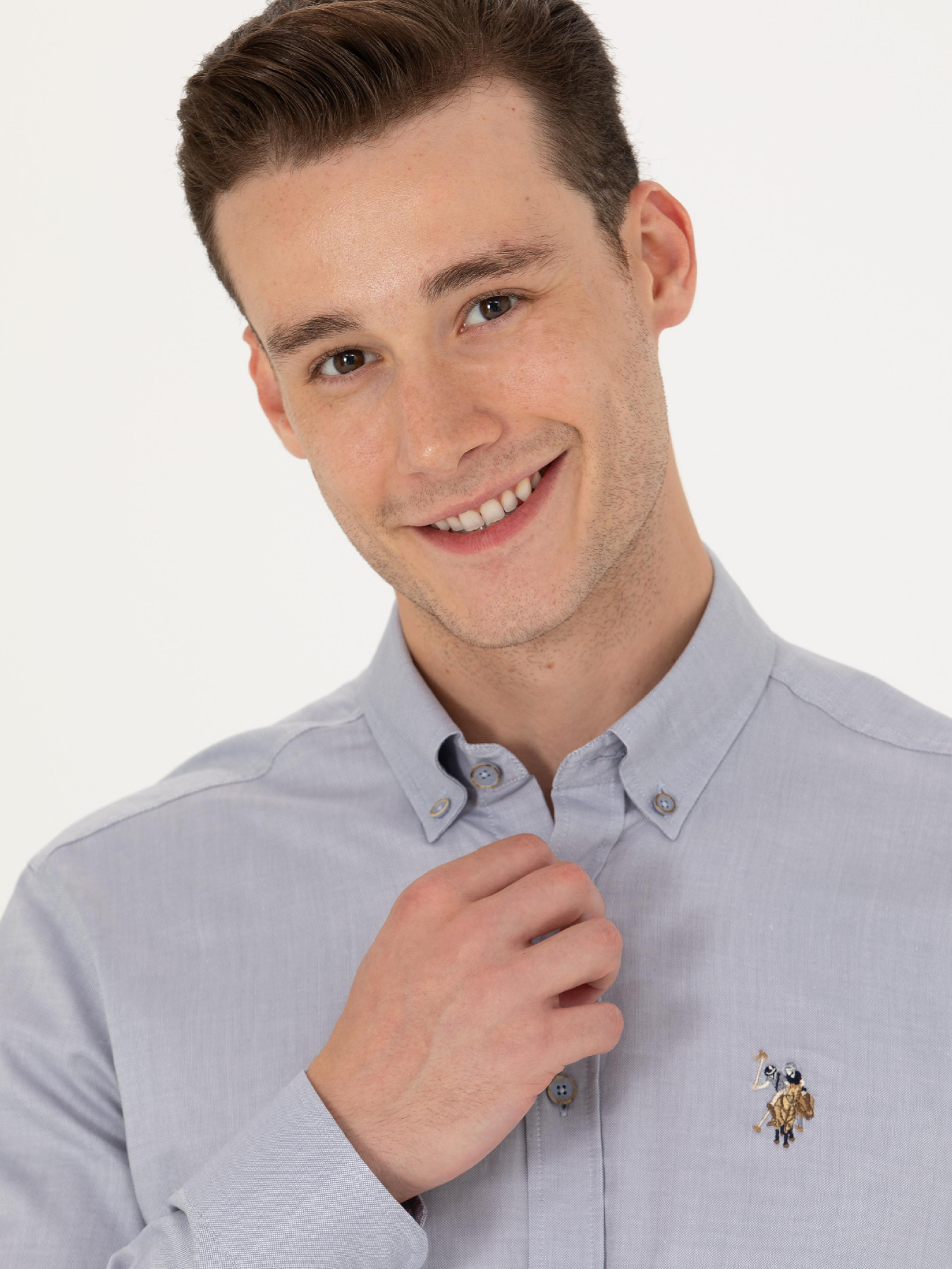 Рубашка повседневная US Polo модель G081SZ004.000.1672341.VR024 Фото