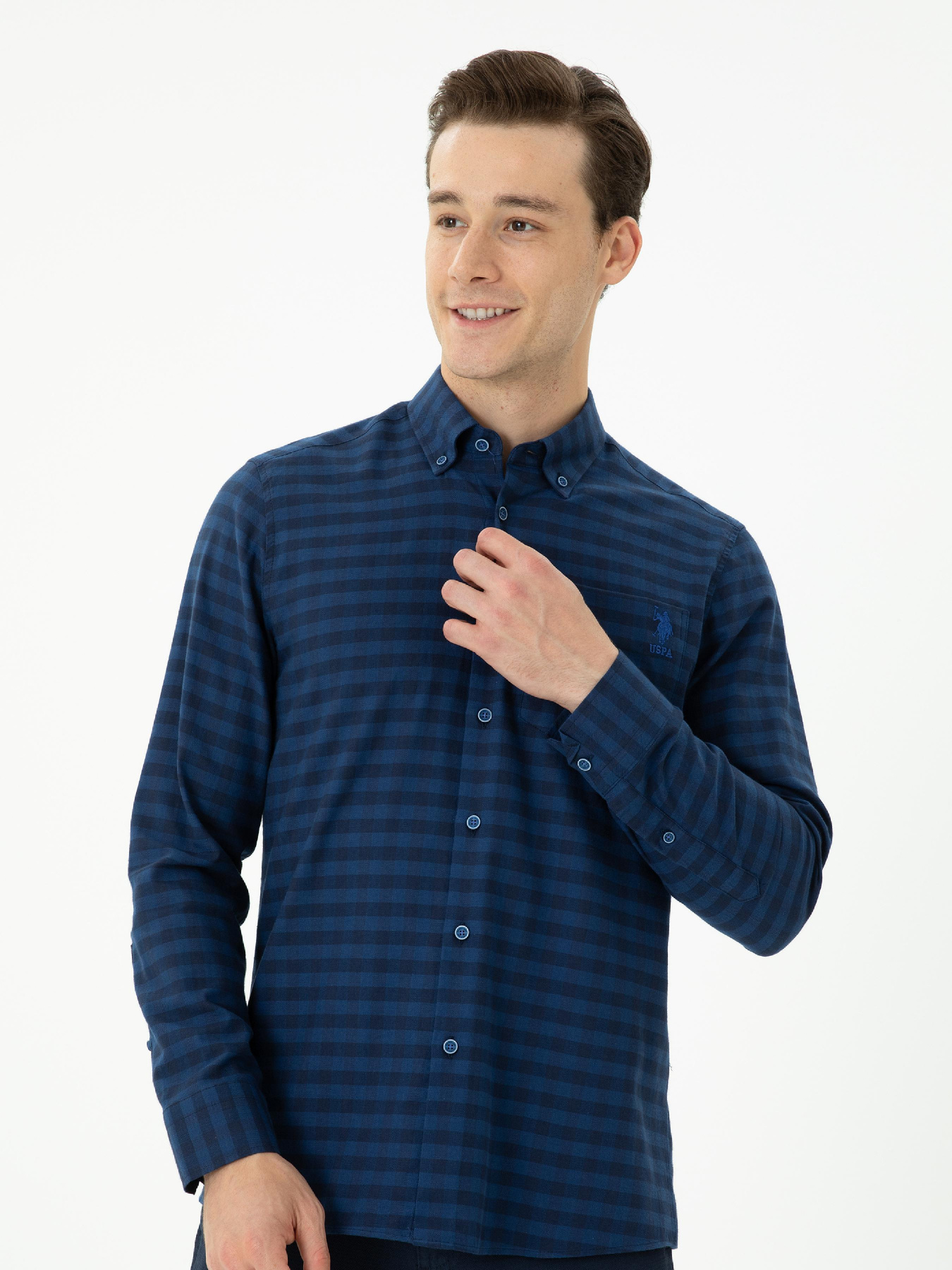 Рубашка повседневная US Polo модель G081GL004.000.1686971.VR045 Рубашка повседневная US Polo модель G081GL004.000.1686971.VR045 Фото