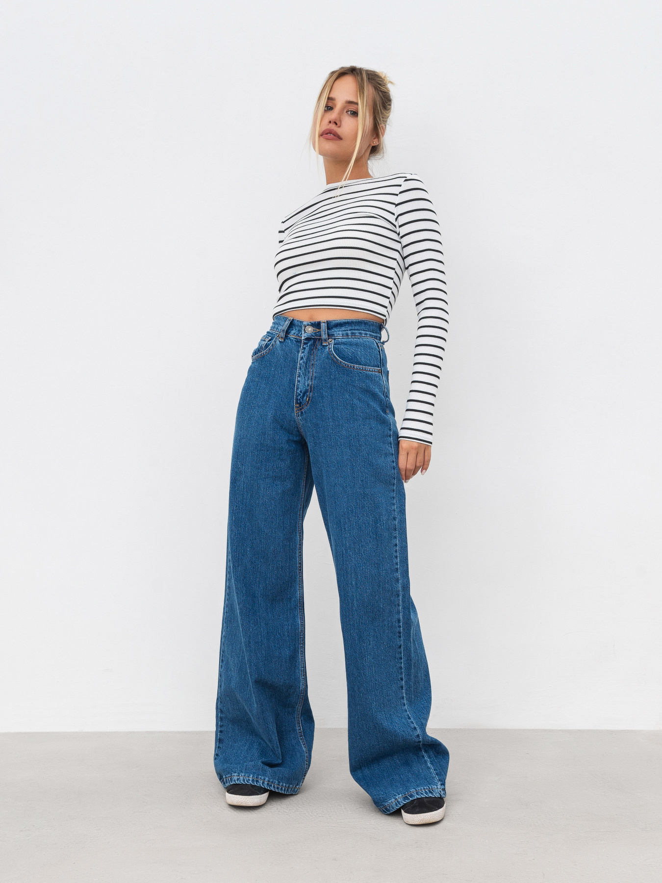 Широкі джинси Romashka Арлінгтон модель 205037405101 Фото