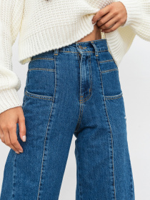 Широкі джинси Romashka Дамаск модель 205037505042 Фото