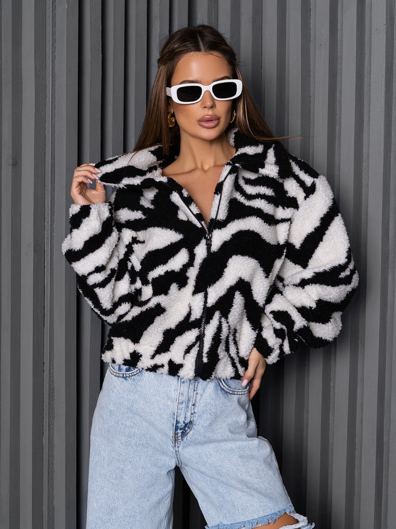 Кофта ISSA Plus модель 14244_черный_белый Фото