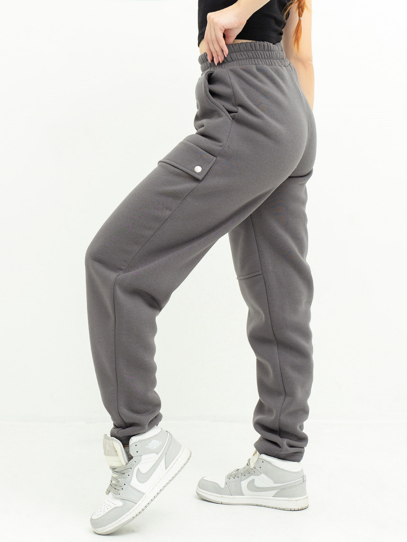 Джоггеры ISSA Plus модель 13633_темно_серый Фото