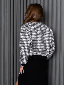 Бомбер ISSA Plus модель 14260_черный_белый Фото