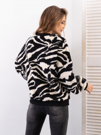 Свитшот ISSA Plus модель SA-487_черный_белый Фото