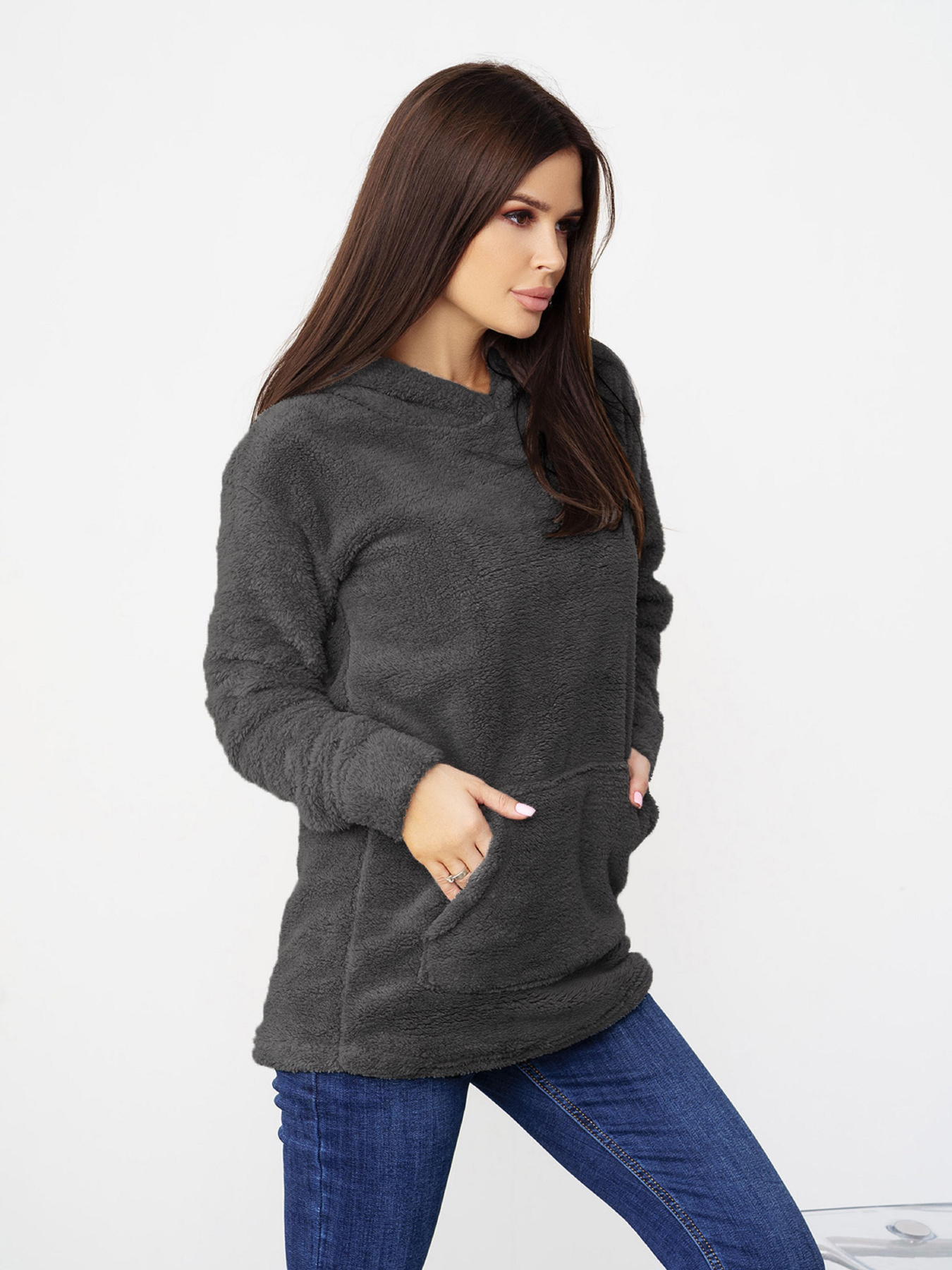 Худи ISSA Plus модель WN20-350_темно_серый Фото