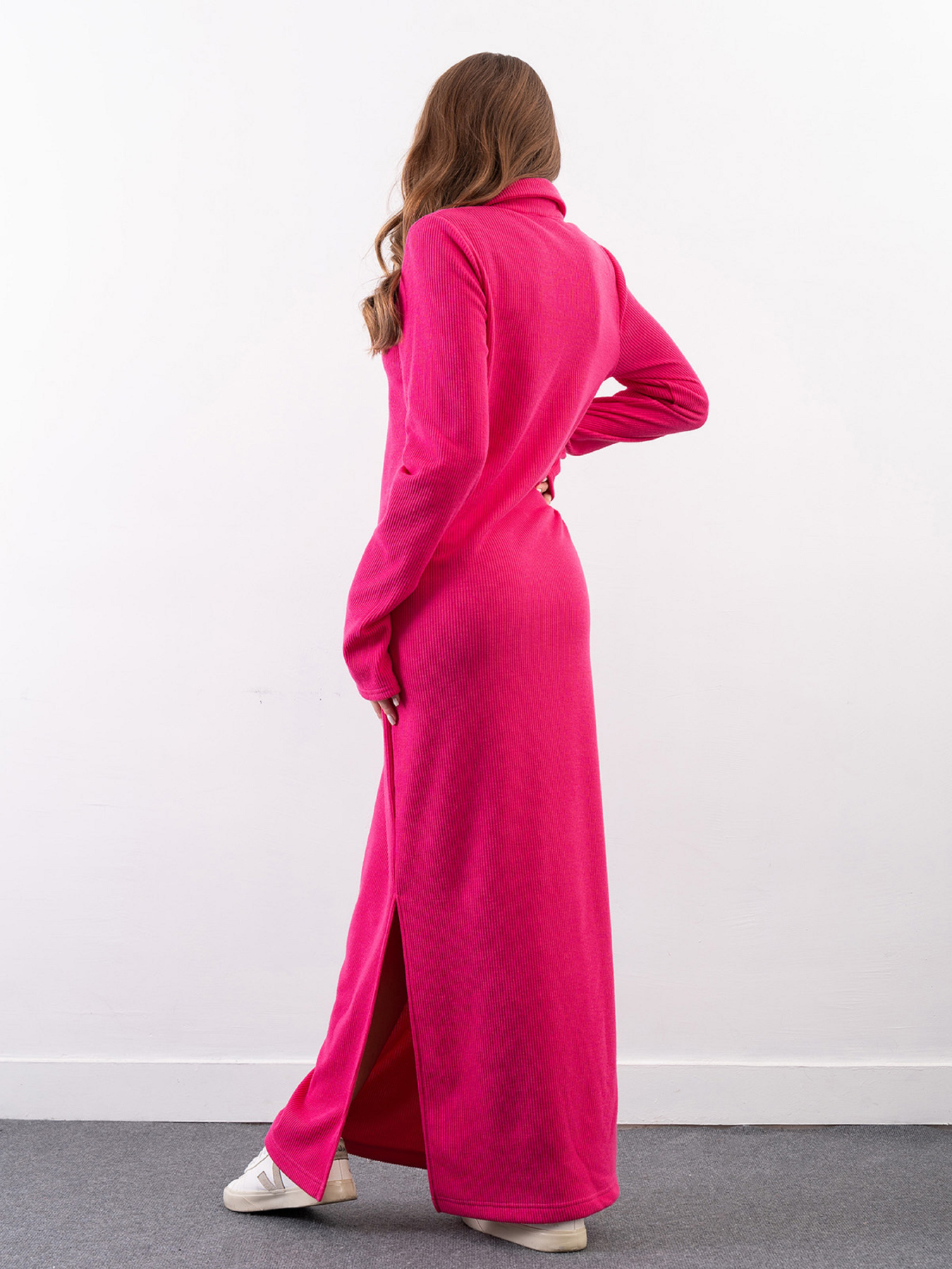 Сукня максі ISSA Plus модель 14320_малиновый Фото