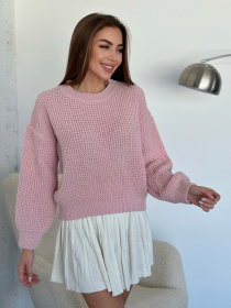 Джемпер ISSA Plus модель WN20-560_розовый Фото