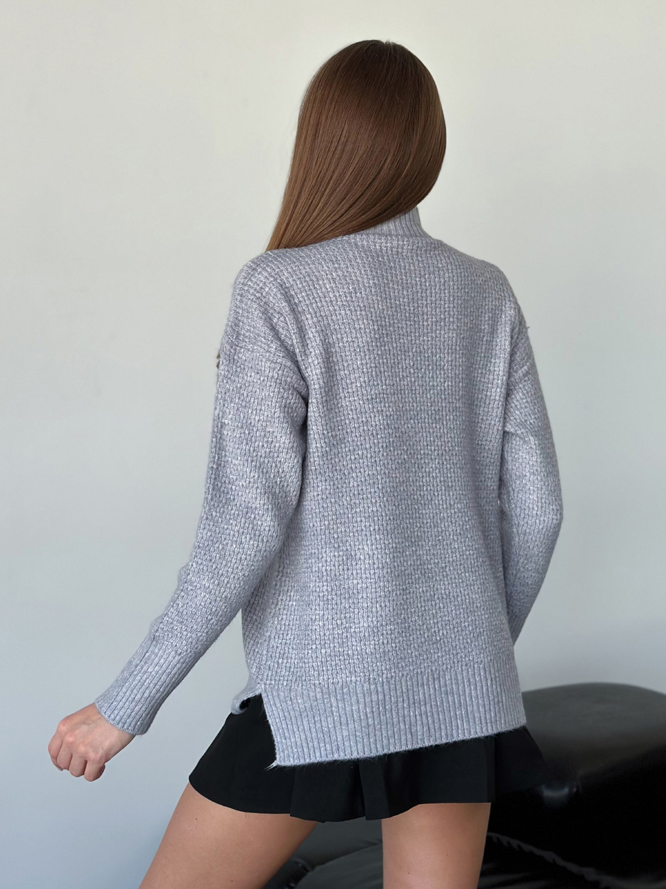 Свитер ISSA Plus модель WN20-562_серый Фото