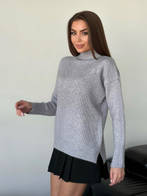 Свитер ISSA Plus модель WN20-562_серый Фото