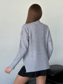 Свитер ISSA Plus модель WN20-562_серый Фото