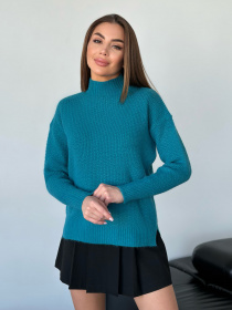 Свитер ISSA Plus модель WN20-562_синий Фото