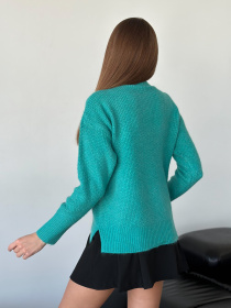 Светр ISSA Plus модель WN20-562_бирюзовый Фото