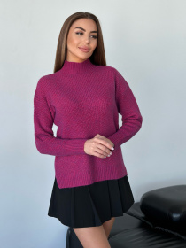 Светр ISSA Plus модель WN20-562_малиновый Фото