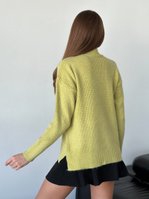 Свитер ISSA Plus модель WN20-562_оливковый Фото