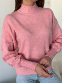 Свитер ISSA Plus модель WN20-563_розовый Фото