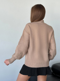 Свитер ISSA Plus модель WN20-563_коричневый Фото