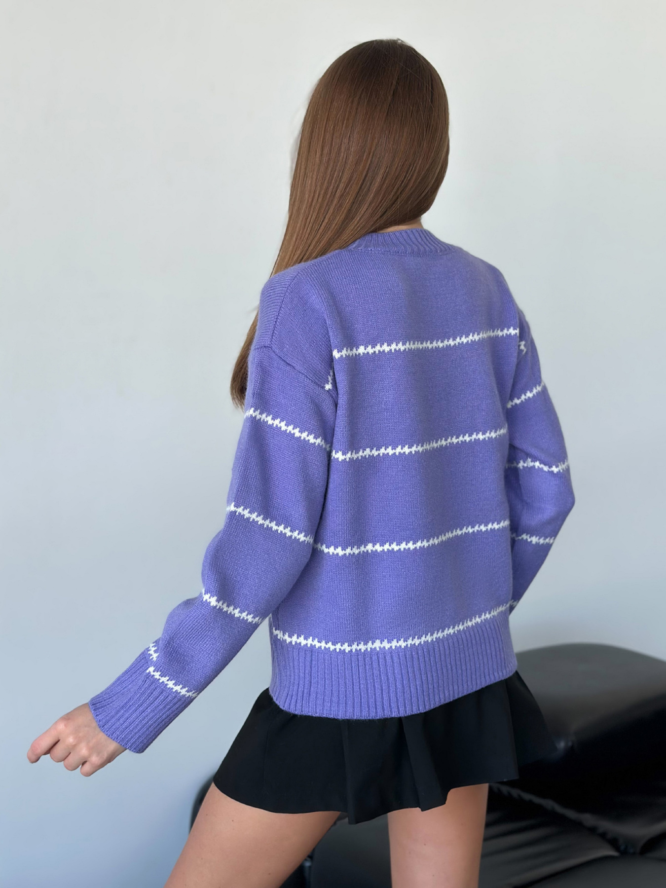 Джемпер ISSA Plus модель WN20-564_сиреневый Фото