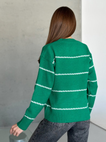 Джемпер ISSA Plus модель WN20-564_зеленый Фото