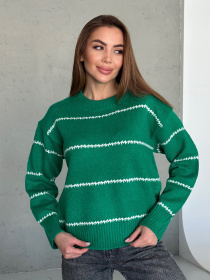 Джемпер ISSA Plus модель WN20-564_зеленый Джемпер ISSA Plus модель WN20-564_зеленый Фото