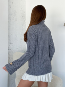 Свитер ISSA Plus модель WN20-565_серый Фото