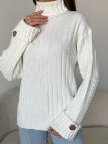 Свитер ISSA Plus модель WN20-565_белый Фото