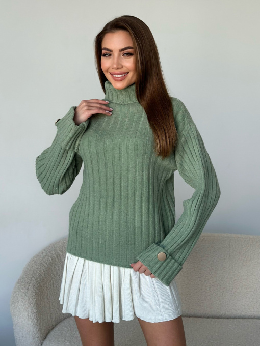 Светр ISSA Plus модель WN20-565_хаки Фото