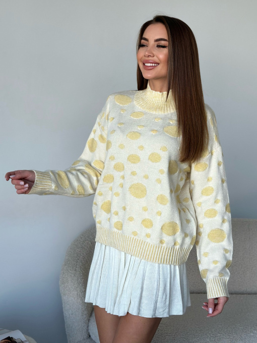 Свитер ISSA Plus модель WN20-566_желтый Фото