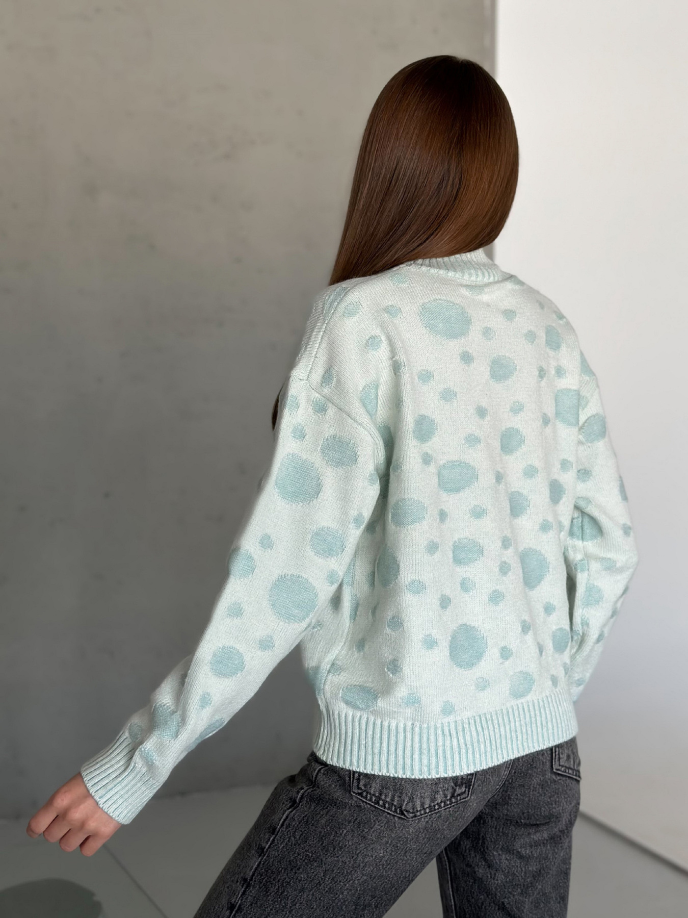 Светр ISSA Plus модель WN20-566_голубой Фото