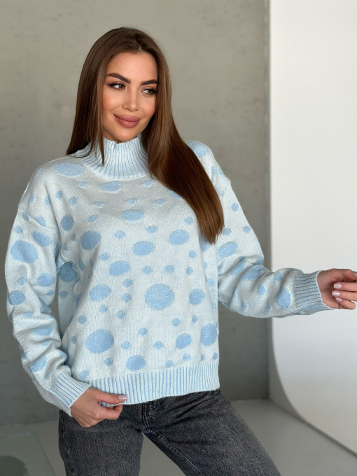 Светр ISSA Plus модель WN20-566_синий Фото