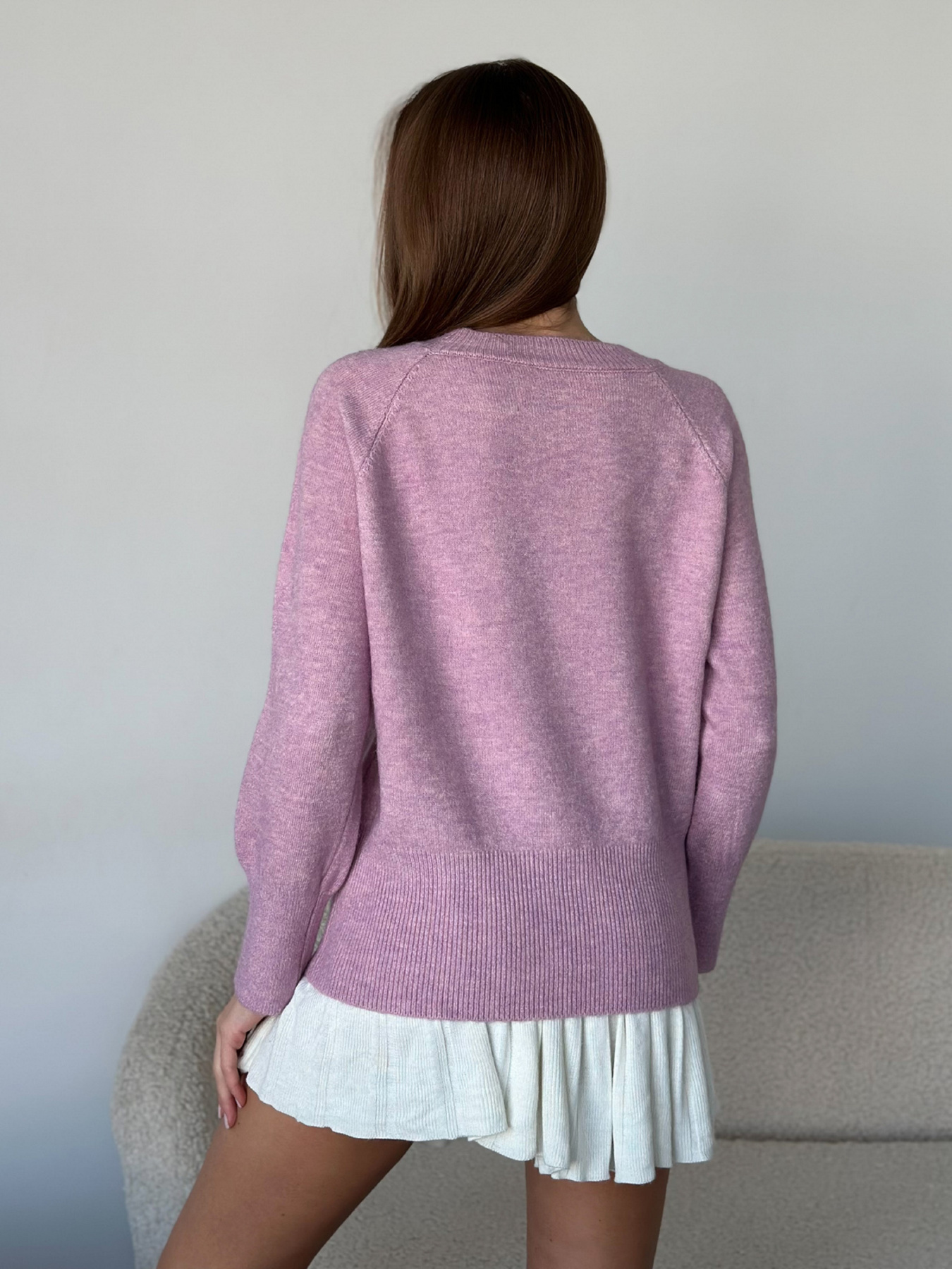 Джемпер ISSA Plus модель WN20-567_темно-розовый Фото