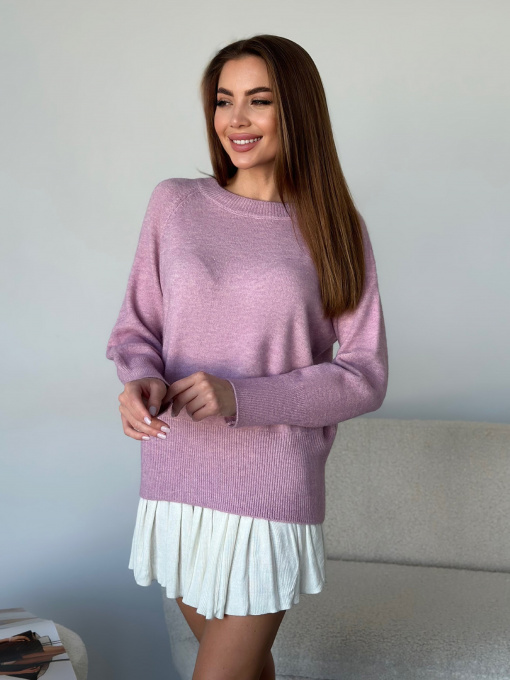 Джемпер ISSA Plus модель WN20-567_темно-розовый Фото