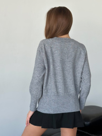 Джемпер ISSA Plus модель WN20-567_темно-серый Фото