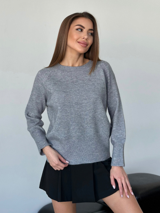 Джемпер ISSA Plus модель WN20-567_темно-серый Фото