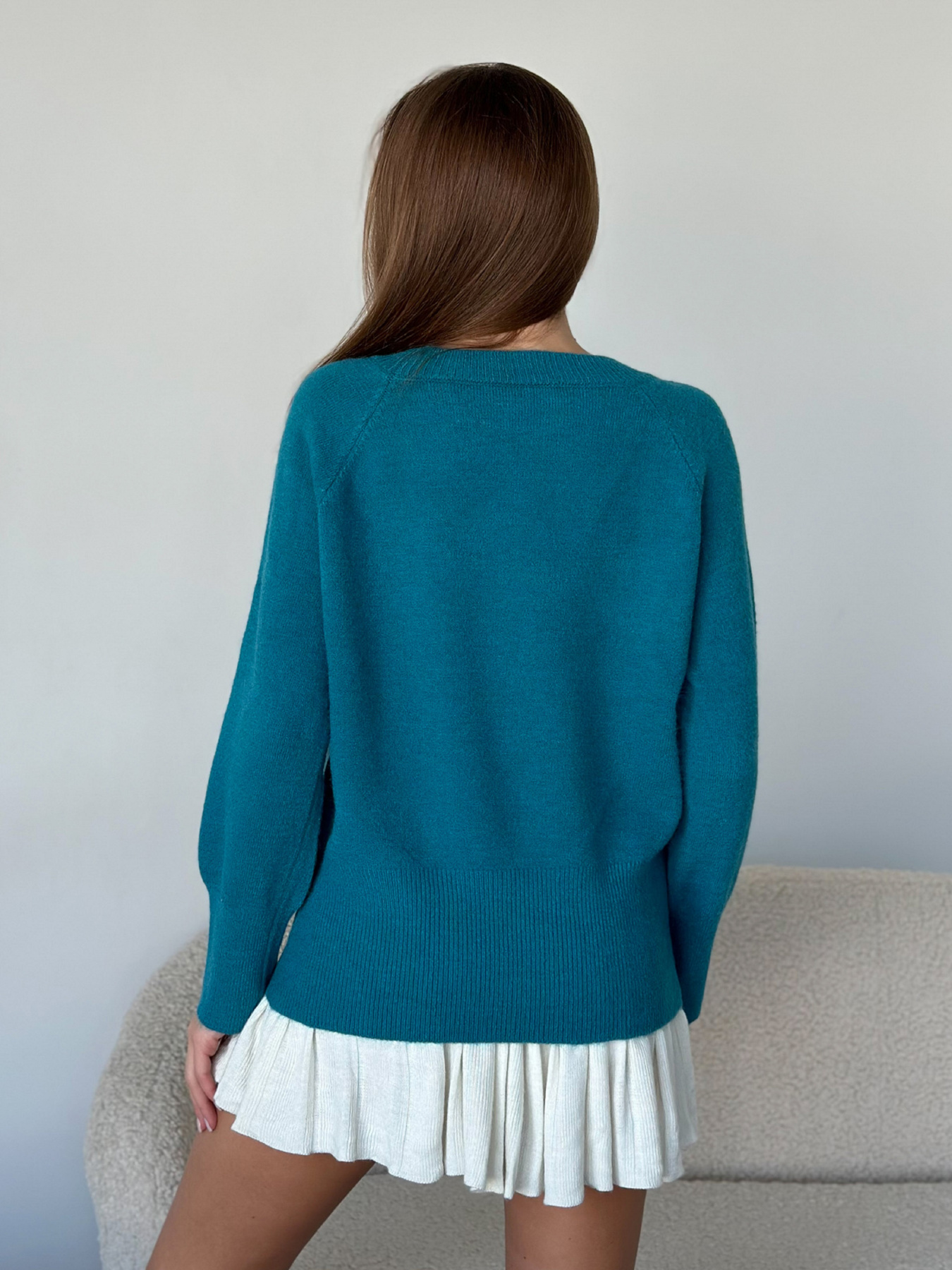 Джемпер ISSA Plus модель WN20-567_синий Фото