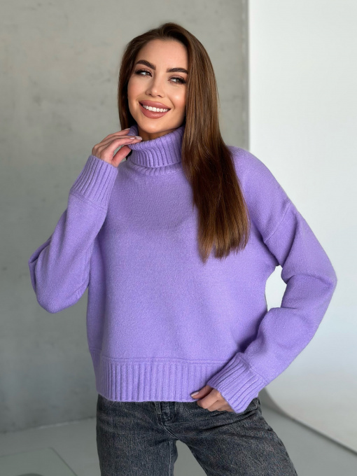 Свитер ISSA Plus модель WN20-568_сиреневый Фото