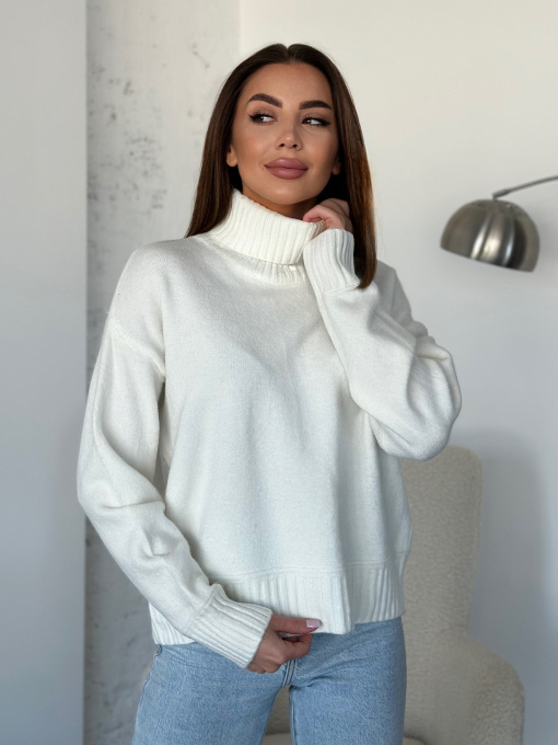 Свитер ISSA Plus модель WN20-568_молочный Фото