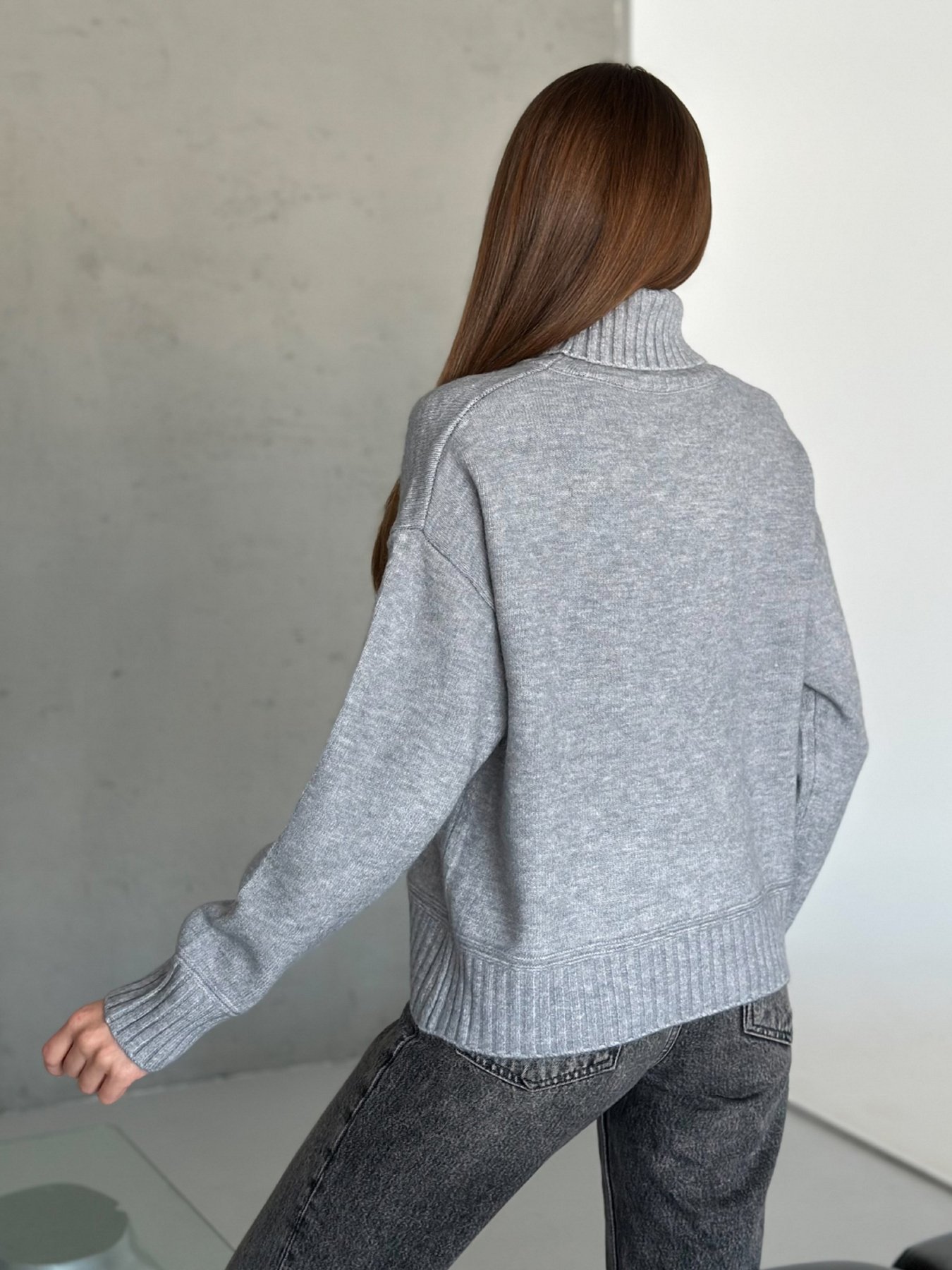 Светр ISSA Plus модель WN20-568_серый Фото