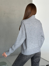 Светр ISSA Plus модель WN20-568_серый Фото