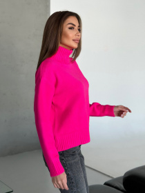 Свитер ISSA Plus модель WN20-568_малиновый Фото