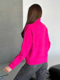 Свитер ISSA Plus модель WN20-568_малиновый Фото