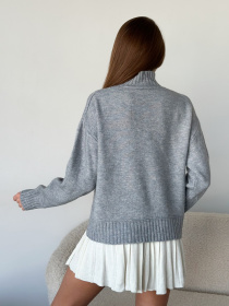 Свитер ISSA Plus модель WN20-569_серый Фото