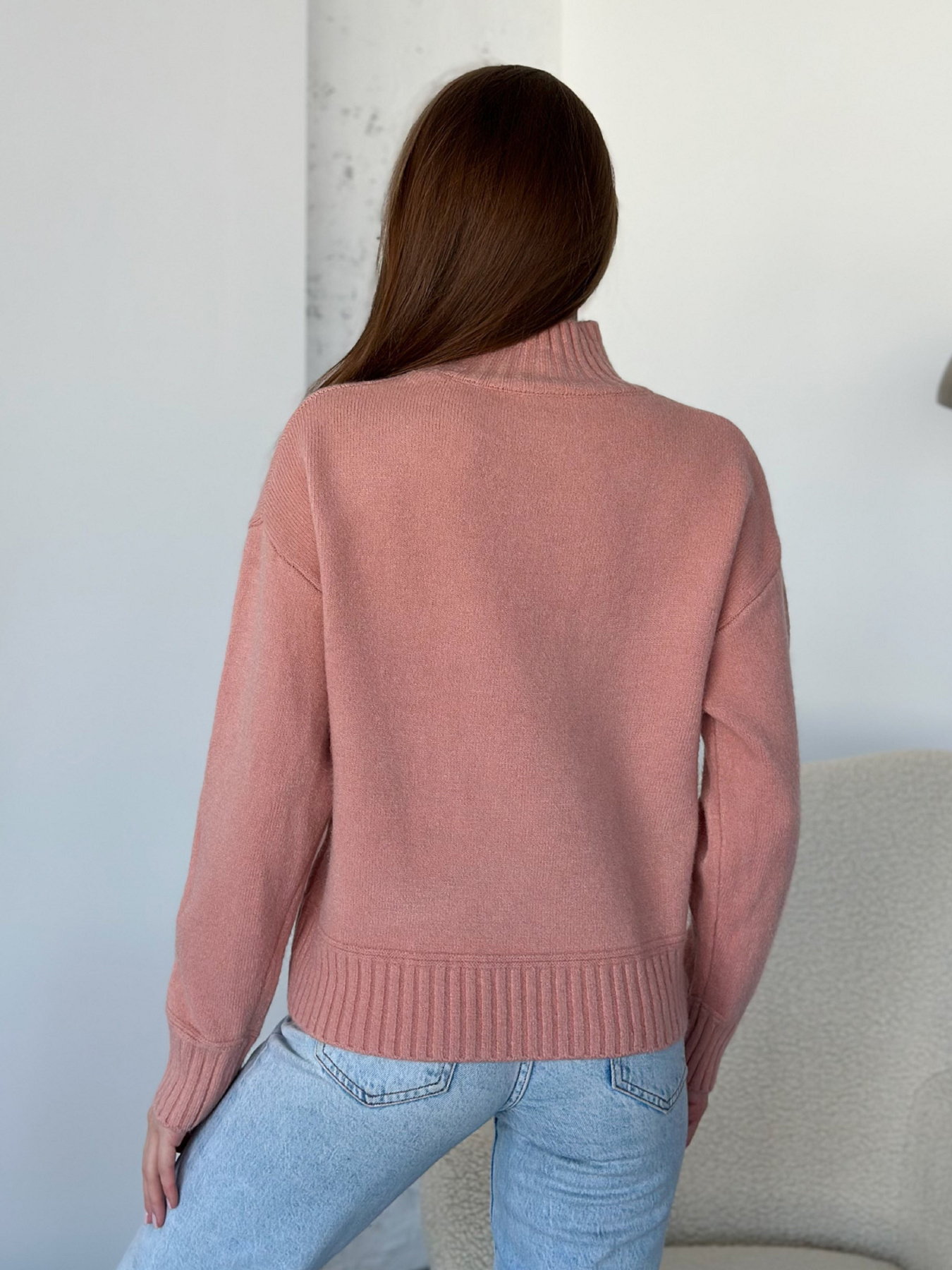 Свитер ISSA Plus модель WN20-569_розовый Свитер ISSA Plus модель WN20-569_розовый Фото