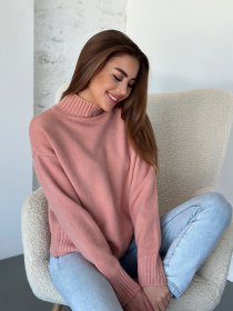 Свитер ISSA Plus модель WN20-569_розовый Свитер ISSA Plus модель WN20-569_розовый Фото